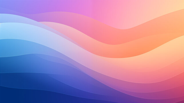 abstract colorful background with waves, abstract background illustration, Gradient background, Ai generated image