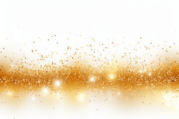 Gold glitter , shiny golden sparkles with dust bokeh