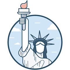 Statue Of Liberty Vector Icon