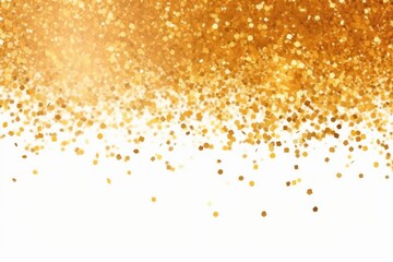 Gold glitter , shiny golden sparkles with dust bokeh