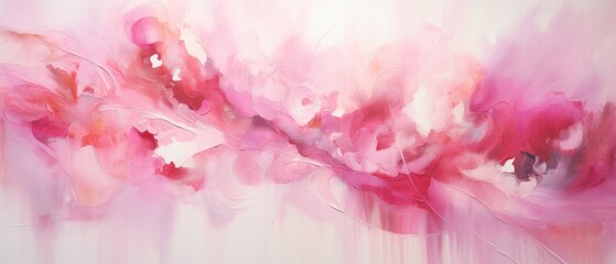 Abstract pink and white painting background