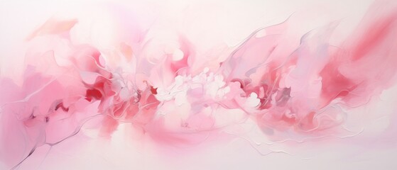 Abstract pink and white painting background