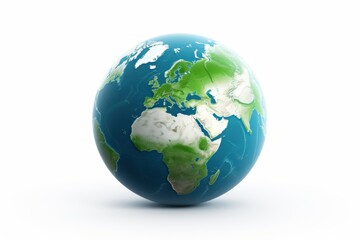 Obraz premium earth globe isolated on white background