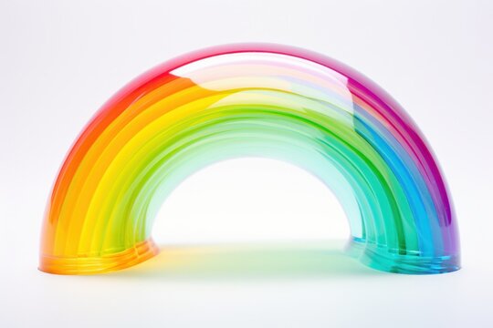 rainbow isolated on white background