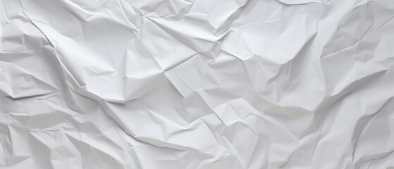 white crumpled paper background texture