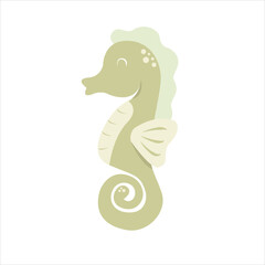 Sea Horse Kids Books Illustrations Logo