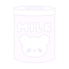 かわいい粉ミルクの缶♪PNG