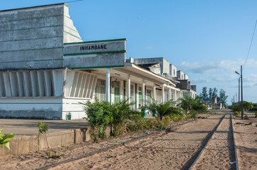 abandoned train station of Inhambane Mozambique