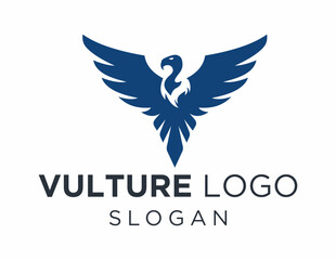 Logo about Vulture created using the CorelDraw application. on a white background.