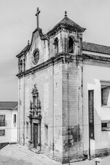 National Museum Machado de Castro in Coimbra, Portugal; text: "National Museum Machado de Castro" in black and white