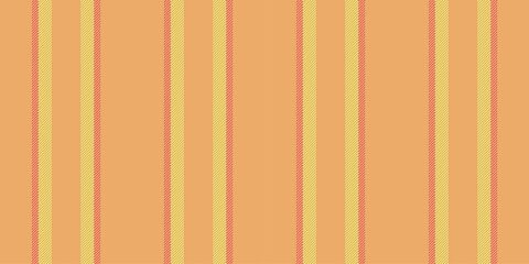 Content lines seamless pattern, clothes vertical background texture. Desert vector fabric stripe textile in orange and lime colors.