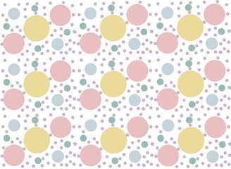 seamless pattern with pastel circles