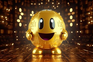 PacMan in AIGenerated Art Arcade Classic Timeless Gaming Icon Drawing Inspiration ILLUSTRATIONN 