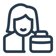 Sophisticated Businesswoman Icon for Professional Image