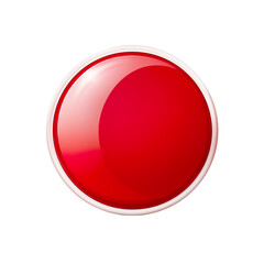 red button isolated on white