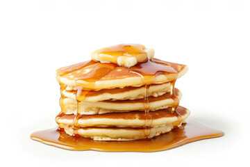 Breakfast syrup homemade delicious snack meal food stack butter pile pancake maple sweet