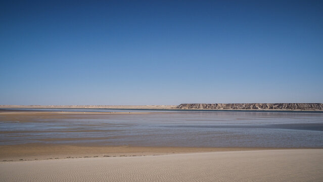 The landscape of Western Sahara in Northern Africa