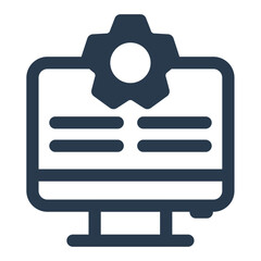 Computer Icon for Productive Work Environment