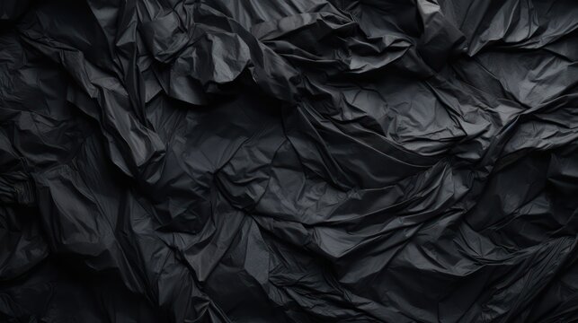 crumpled paper black