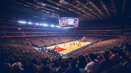 basketball arena - obrazy, fototapety, plakaty