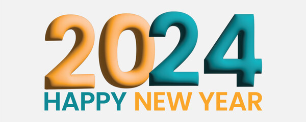 Happy New Year 2024 Banner