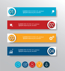 Infographic Vector abstract design web banner template.Modern banner.