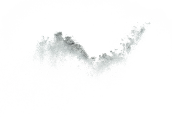 Silver metallic glitter sparkle explosion in air. Silver Glitter sand spark blink celebrate Chinese new year, fly throw silver glitters particle. White background isolated, selective focus Blur bokeh