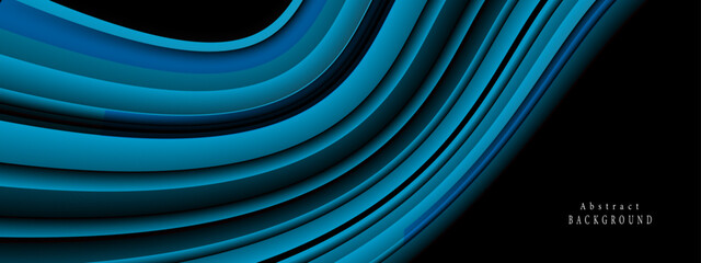 Abstract blue and black background