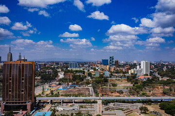 Nairobi City County Kenya's Capital Sunset Sunrise Sundowner Golden Hour Cityscapes Skyline Skyscrapers Landscapes Tall Building Landmarks In Kenya East Africa Aerial Tower High-rise Modern City House