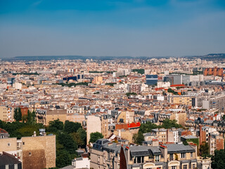 Fototapeta na wymiar Panoramic view of Paris. Paris overview. Paris panorama