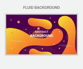 Colorful abstract fluid background vector illustration