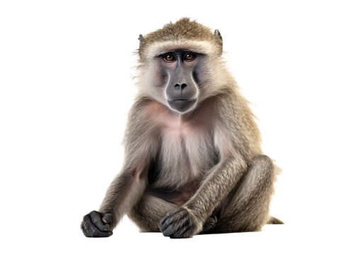 baboon sitting