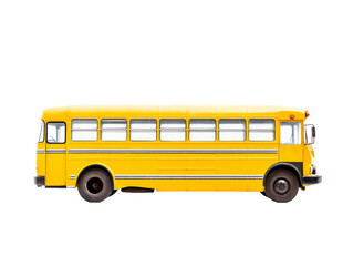 school bus isolated on white