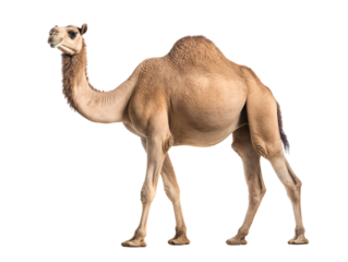 camel isolated on white