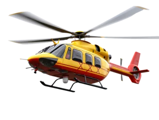 Fotobehang helicopter in flight © TONSTOCK
