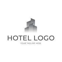 Hotel Logo. building logo icon vector template
