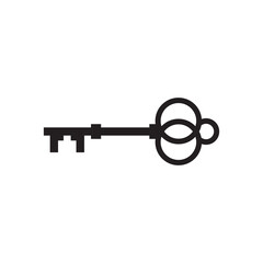 luxury royal key logo or icon design