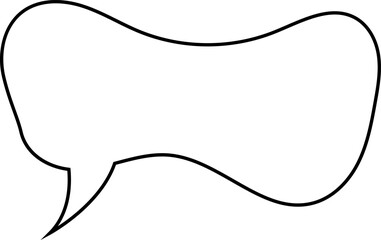 Vector speech bubbles Hand-drawn image