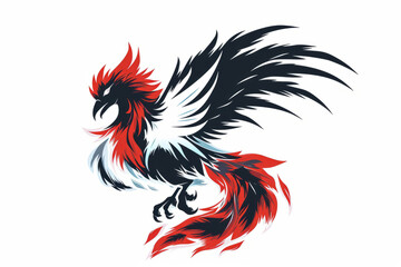 Illustration of Phoenix shown on white background