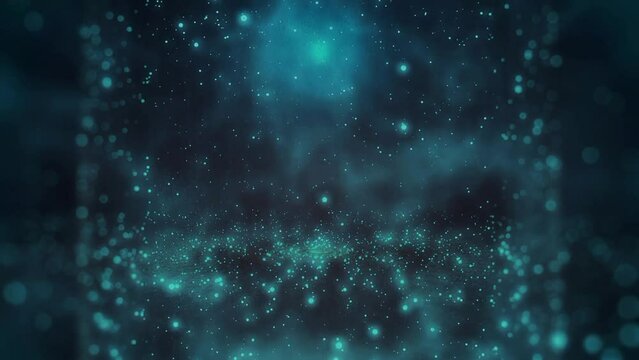 Blue Stars Falling Down Animation Background 
