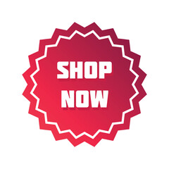 Red sale tag on a white background vector illustration