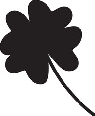 Clover Vector illustration Sketch line clover. Hand drawn brush shamrocks on white background, St Patricks Day