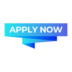 Apply now job submit button icon. Vector apply now button.