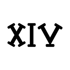 Silhouette Roman Numerals