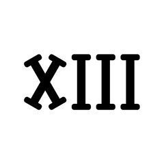 Silhouette Roman Numerals