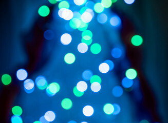 colourful lights in the background