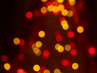 colourful lights in the background