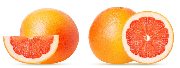 Fresh, juicy grapefruit. Isolated