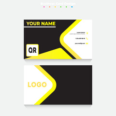 Business card template. Trendy design for business. Printable template.  