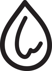 Hand drawn water drop line sketches One line drawing background, Vector illustration, Water drop vector line art
